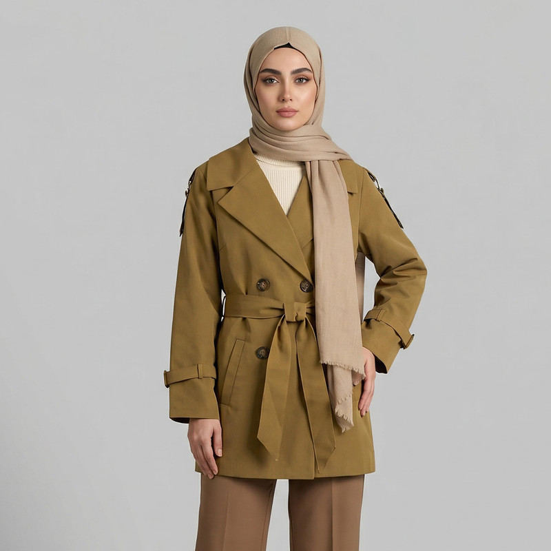 بارانی زنانه مدل آرات کد 2390