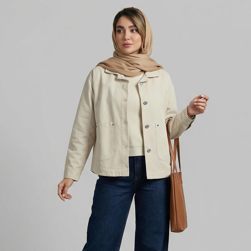 کراپ کت زنانه مدل آیریک کد 2436