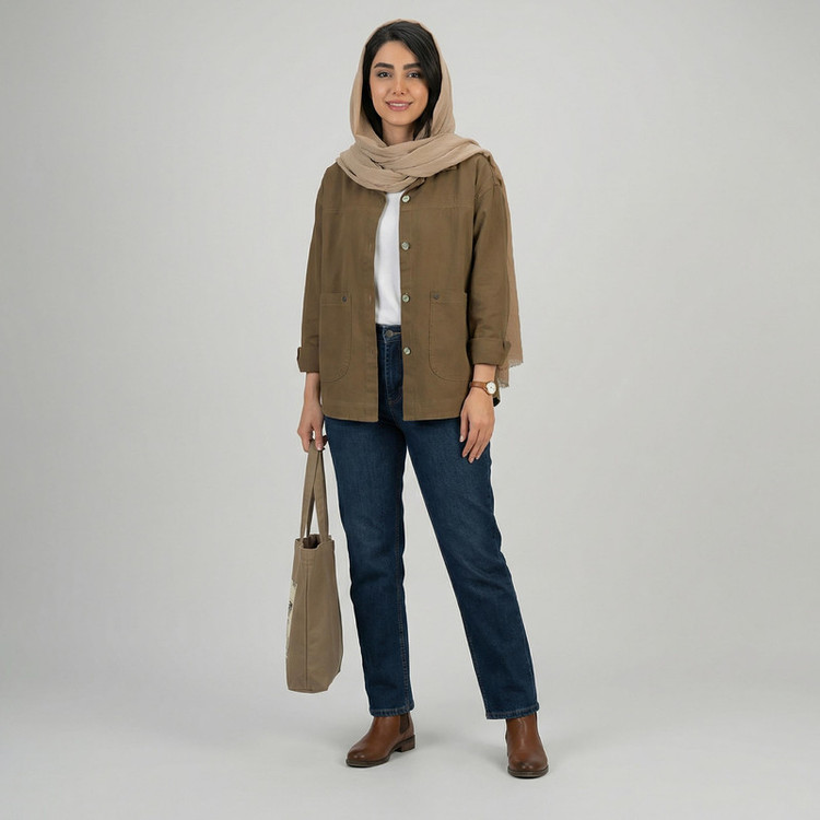 کراپ کت زنانه مدل آیریک کد 2436