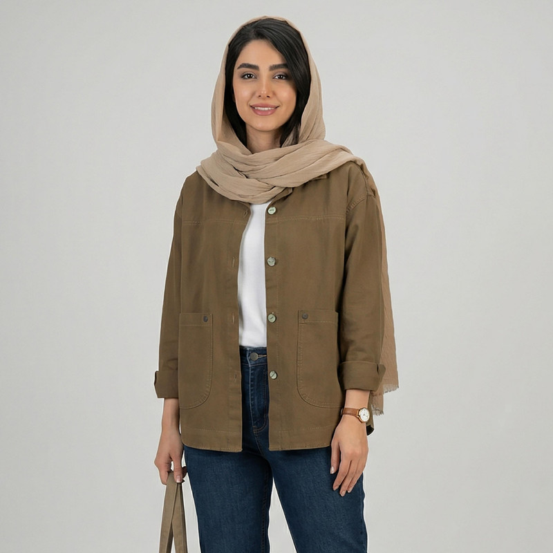 کراپ کت زنانه مدل آیریک کد 2436