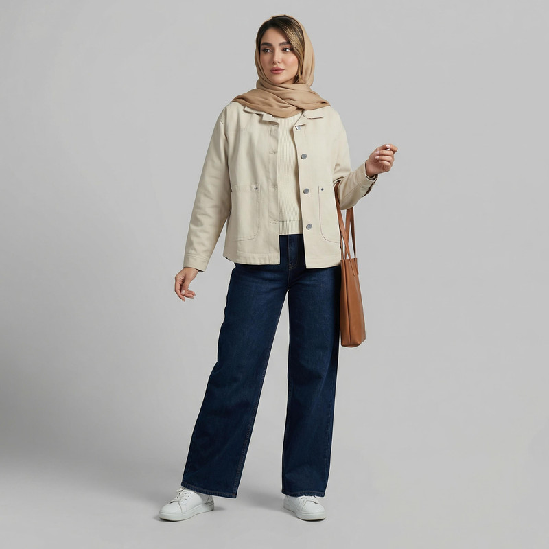 کراپ کت زنانه مدل آیریک کد 2436