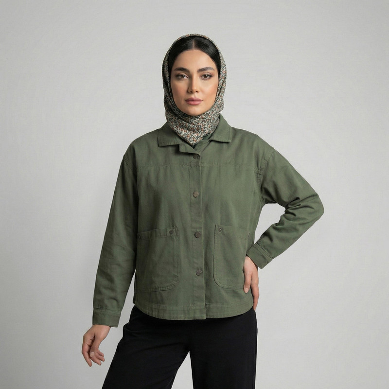 کراپ کت زنانه مدل آیریک کد 2436