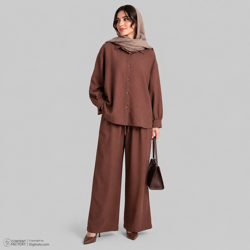 ست شومیز و شلوار زنانه مدل دنیرا کد 2580