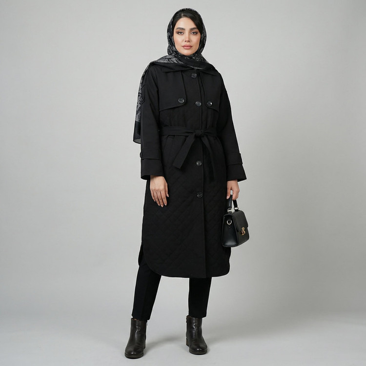 کاپشن بلند زنانه مدل لمیا کد 2428