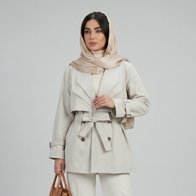 بارانی زنانه  مدل آهو کد 199608