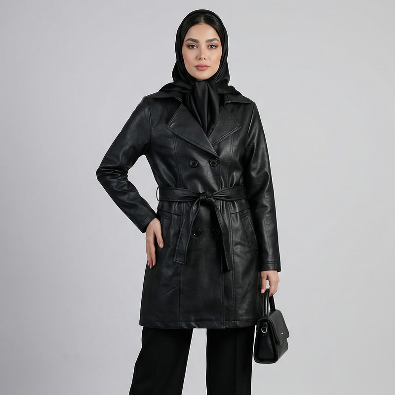کت چرم زنانه  مدل سالیز کد 234301