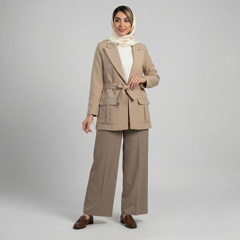 مانتو کتی زنانه مدل فرهام کد 2439