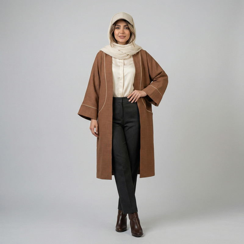 مانتو زنانه  مدل بردین کد 208951