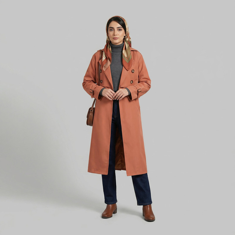 بارانی زنانه  مدل نازدانه کد 233517