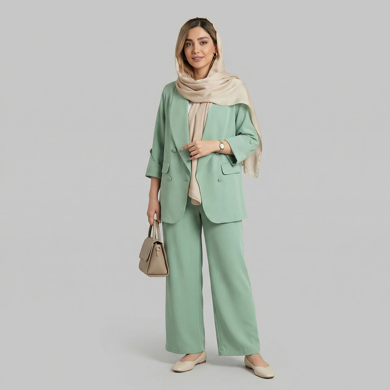 مانتو و شلوار زنانه مدل دلارز کد 173135