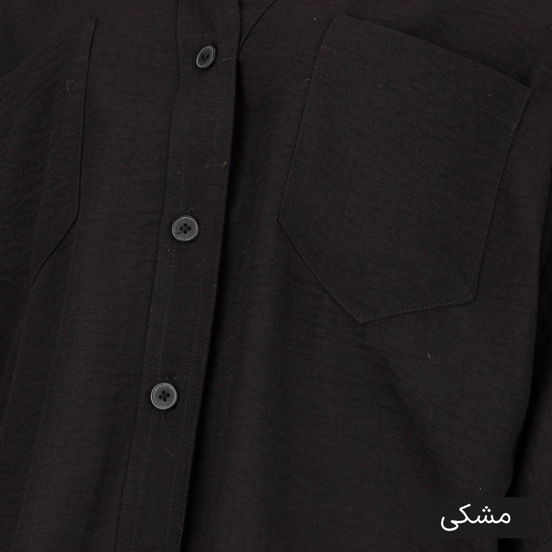 شومیز آستین بلند یقه برگردان زنانه مدل پارلا کد 2568