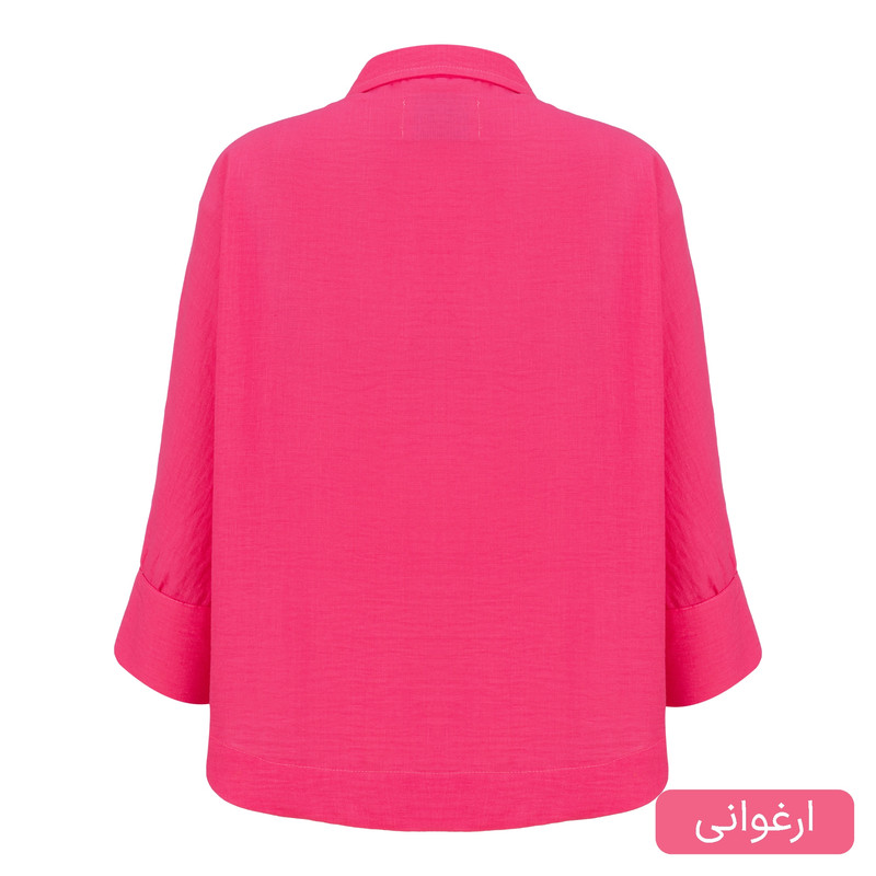 شومیز آستین بلند یقه برگردان زنانه مدل پارلا کد 2568