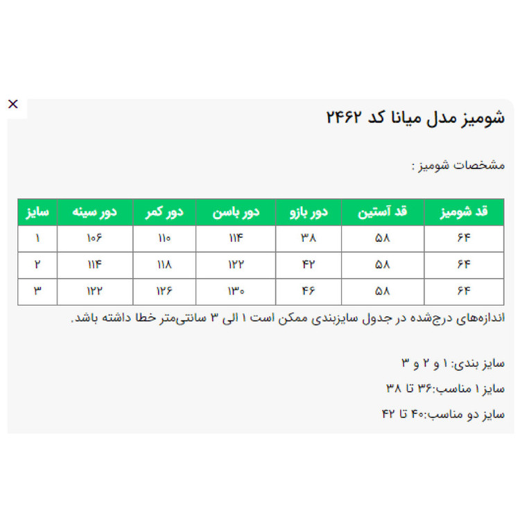 شومیز آستین بلند یقه ایستاده زنانه مدل میانا کد 2462