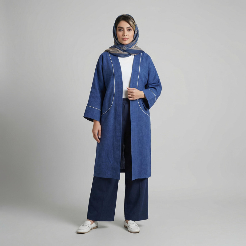 مانتو زنانه مدل بردین کد 208905
