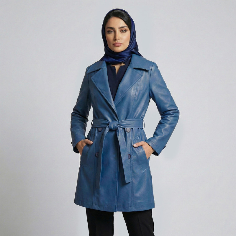 کت چرم زنانه  مدل گیلوا کد 2426