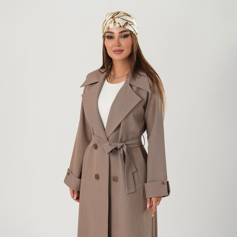 مانتو زیر زانو زنانه مدل نلینا کد 2505