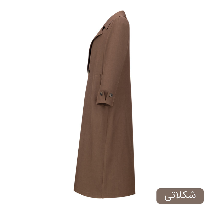 مانتو روی زانو زنانه مدل وارش کد 2596