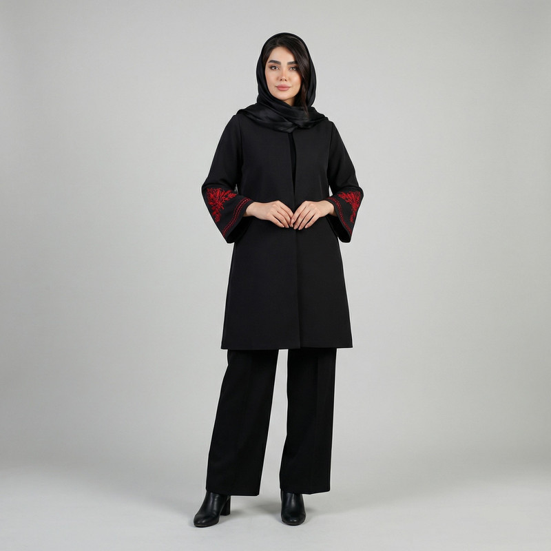 مانتو زنانه مدل روشان کد 124608