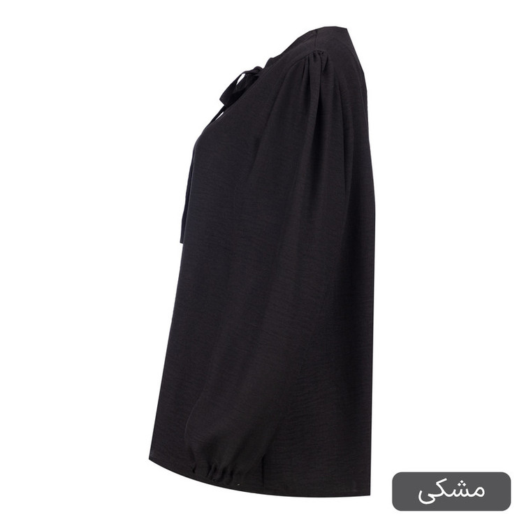 بلوز آستین بلند یقه ایستاده زنانه مدل یاشگین کد 2472