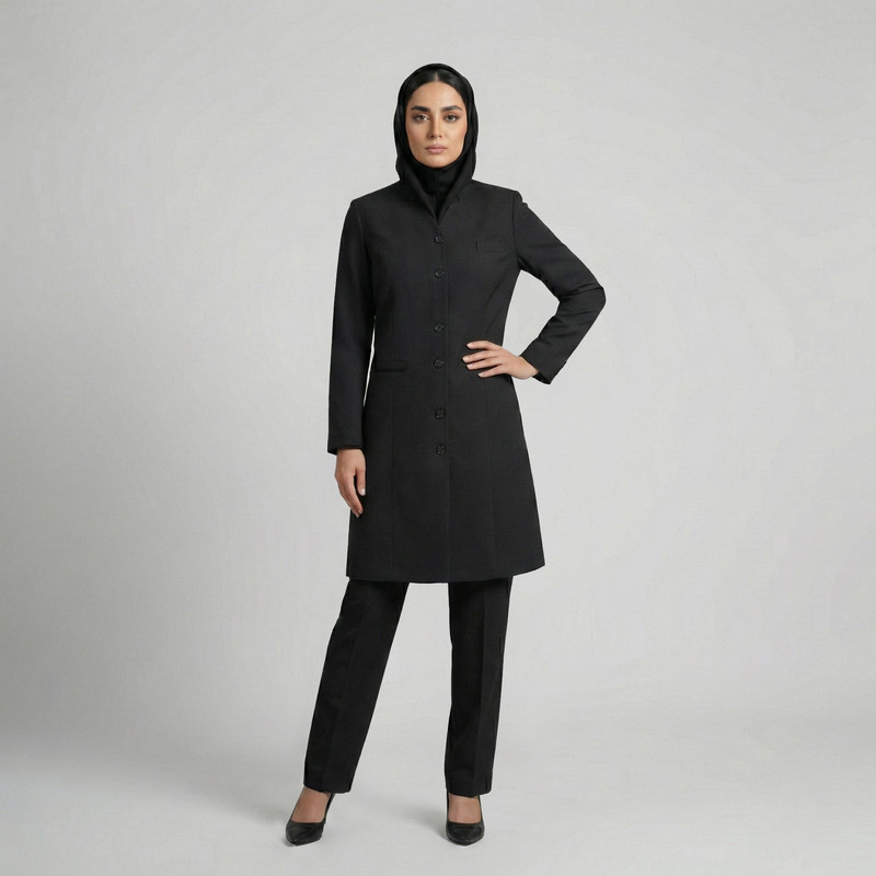 مانتو و شلوار زنانه مدل رزگل کد 182304