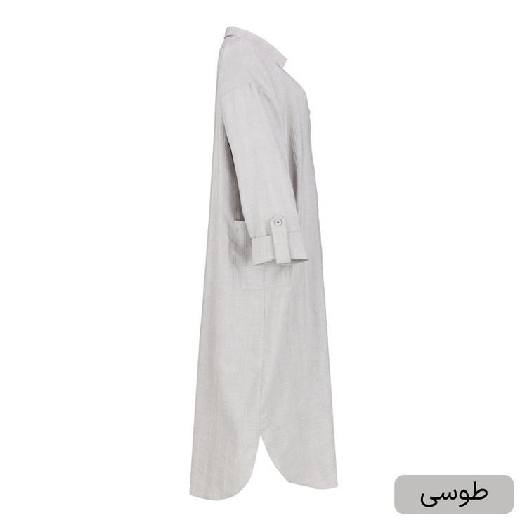 مانتو زیر زانو زنانه مدل مادلی کد 2610