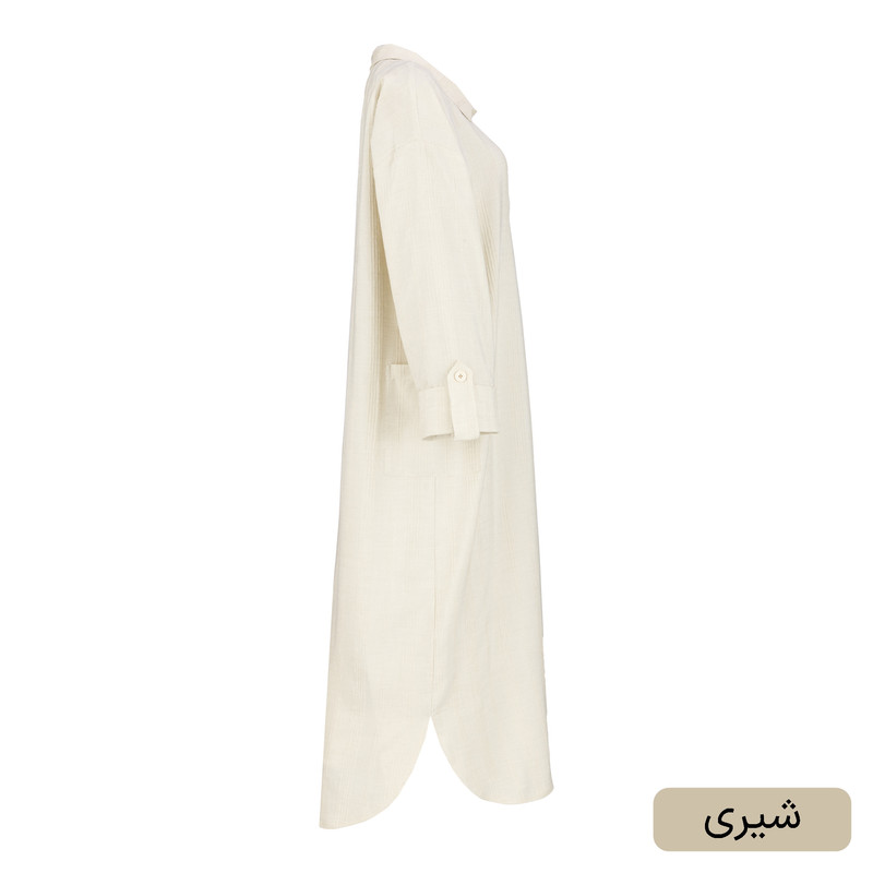 مانتو زیر زانو زنانه مدل مادلی کد 2610