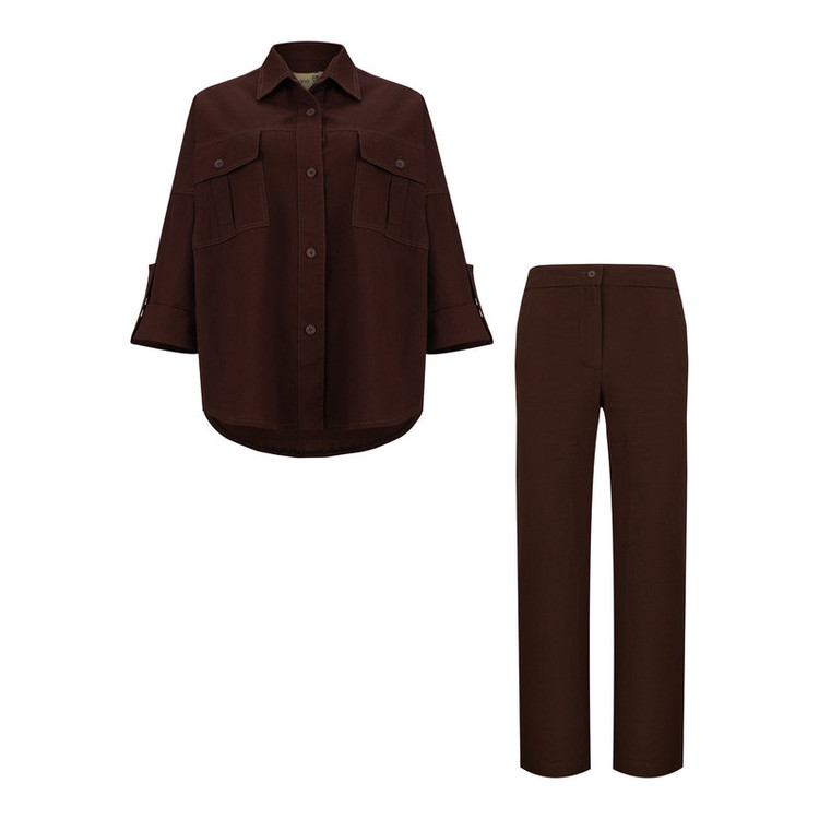 ست شومیز و شلوار زنانه مدل آیلو کد 2728