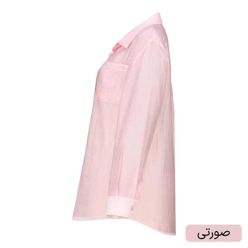 شومیز آستین بلند یقه برگردان زنانه مدل دایکو کد 2519