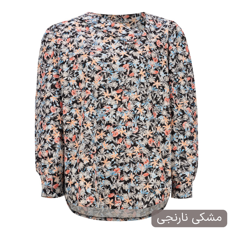 بلوز آستین بلند یقه شل زنانه مدل نیکداد کد 2459