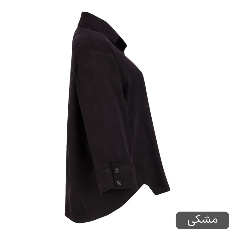 شومیز آستین بلند یقه برگردان زنانه مدل آژند کد 2592