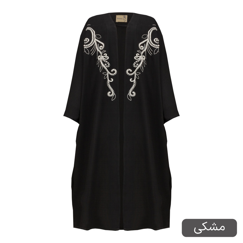مانتو عبایی زیر زانو زنانه مدل آریاس کد 2545