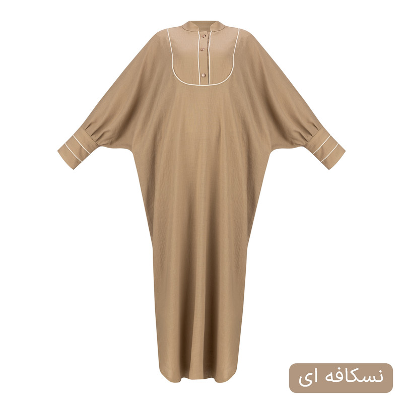 مانتو زیر زانو زنانه مدل لونا کد 2597