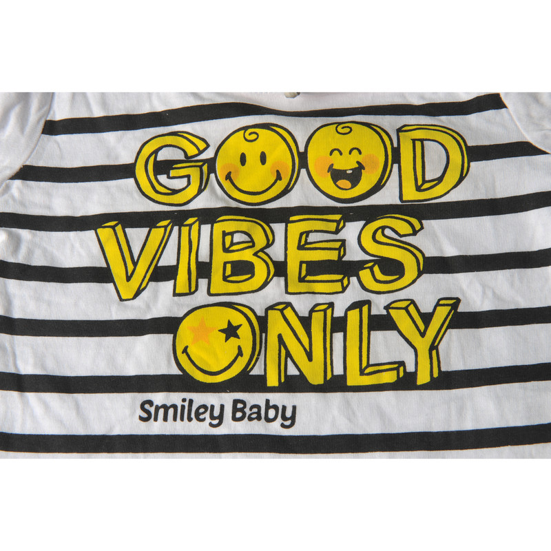 تی شرت آستین کوتاه نوزادی پیاتزا ایتالیا مدل 847849 SMILEY