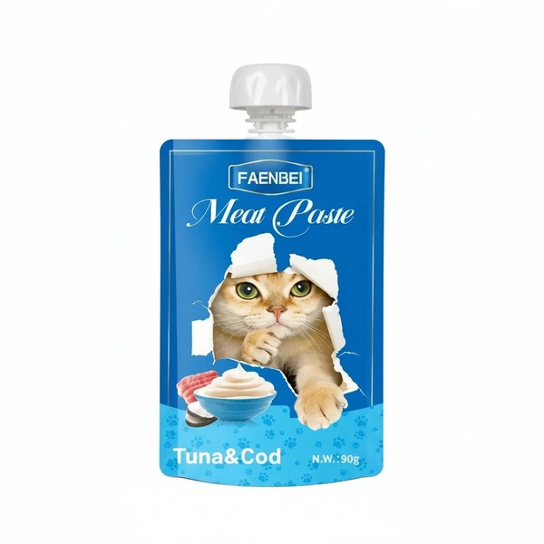 پودینگ گربه فنبی مدل Meat Paste طعم تن و ماهی کاد 90 گرم