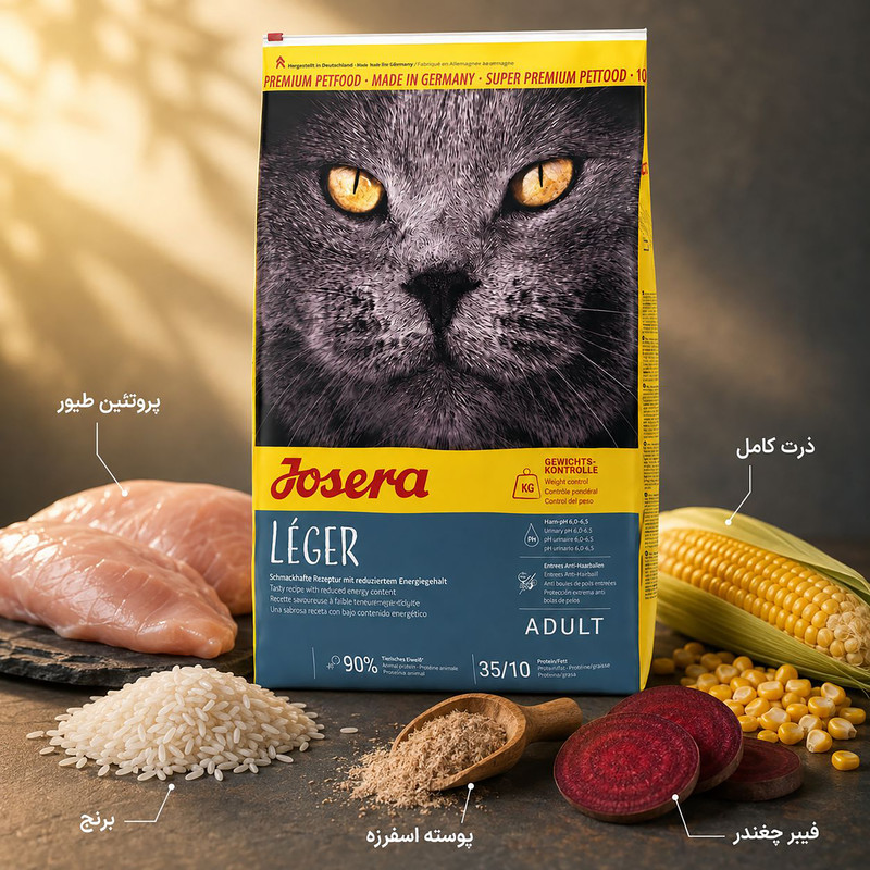 غذای خشک گربه جوسرا مدل Leger وزن 2 کیلوگرم