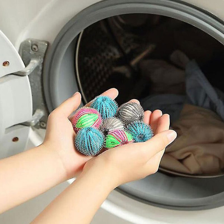 توپ پرزگیر ماشین لباسشویی مدل Washing Ball بسته 6 عددی