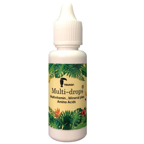 قطره مولتی ویتامین پرندگان توکان مدل Multi-Drops وزن 60 میلی لیتر