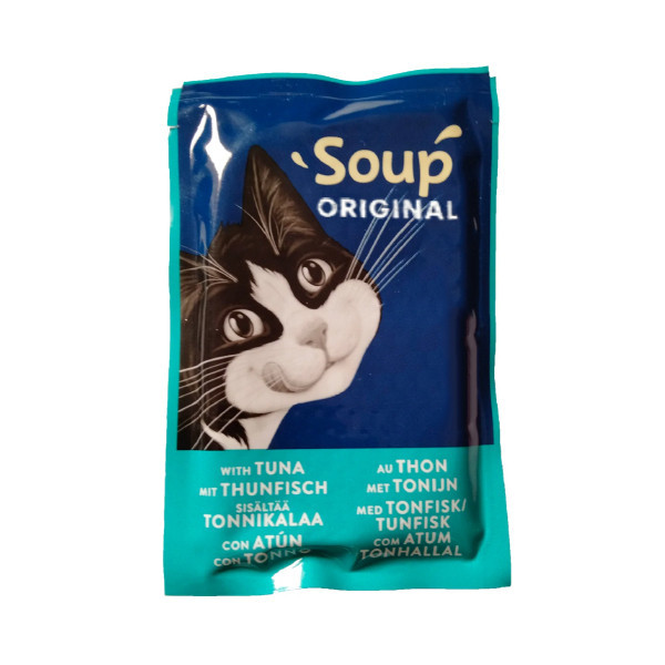 سوپ گربه بالغ فلیکس مدل Soup Original با طعم ماهی تن، ماهی کاد و ماهی فلاندر بسته 6 عددی