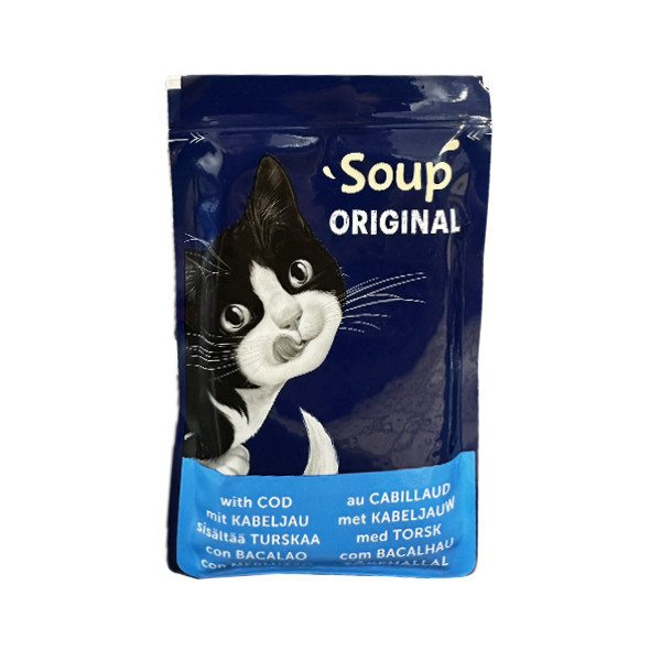 سوپ گربه بالغ فلیکس مدل Soup Original با طعم ماهی تن، ماهی کاد و ماهی فلاندر بسته 6 عددی