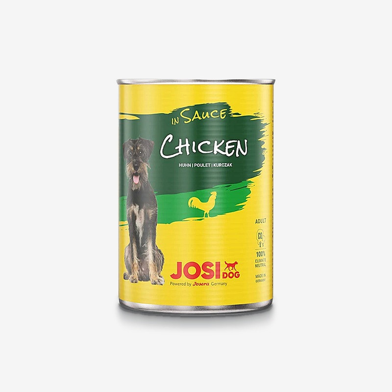 کنسرو غذای سگ جوسرا مدل Josidog in Sauce طعم مرغ وزن 415 گرم