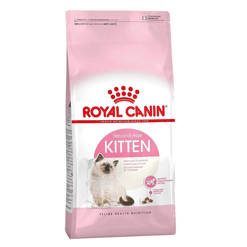 غذای خشک و پوچ بچه گربه رویال کنین مدل Kitten Pack با طعم مرغ وزن 3500 گرم
