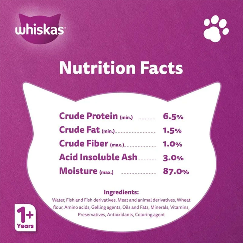 پوچ بچه گربه ویسکاس مدل Kitten Pouch in Jelly طعم ماهی تن وزن 80 گرم