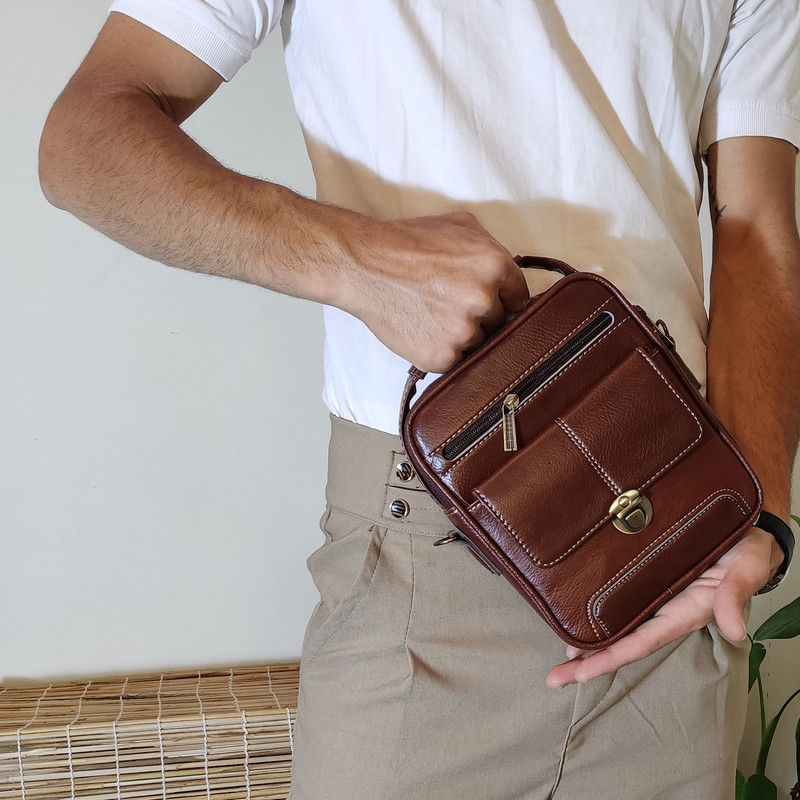کیف رودوشی مردانه مدل HE120