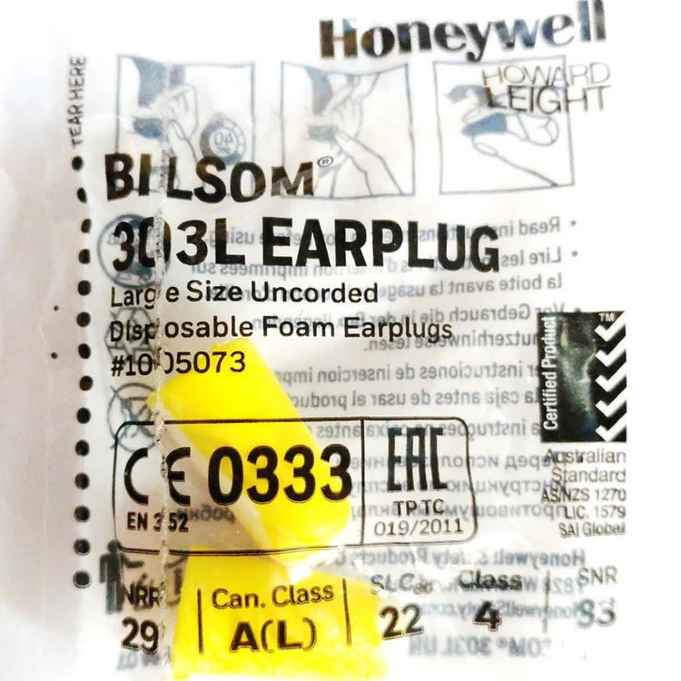 محافظ گوش اسفنجی هانیول مدل BILSOM 303L EARLUG بسته 5عددی