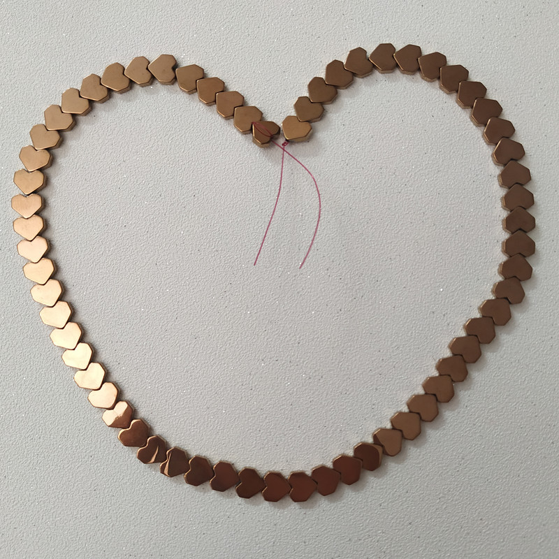 ریسه سنگ هماتیت طرح قلب کد HN1525