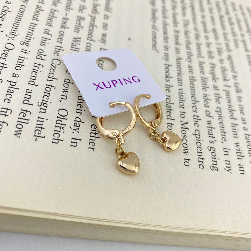 گوشواره زنانه ژوپینگ مدل قلب کد E4129