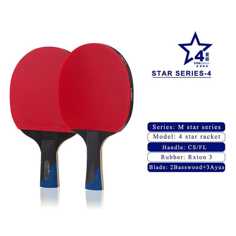 راکت پینگ پنگ لوکی مدل carbon 4star