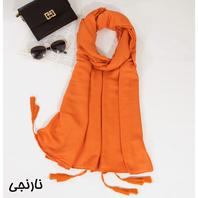 شال زنانه مدل ساده تابستانی منگوله دار خنک کد den-2260