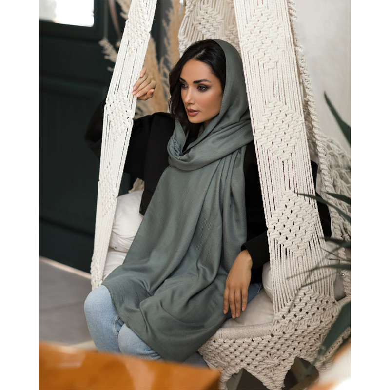 شال زنانه مدل ساده تابستانی منگوله دار خنک کد den-2260