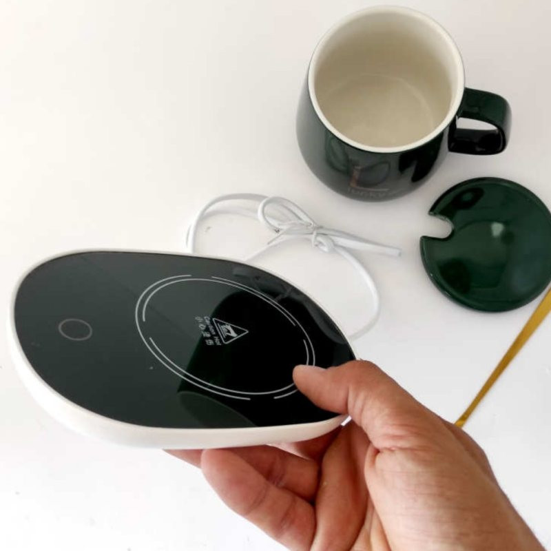 ماگ حرارتی لاکی مدل Temperature Cup به همراه صفحه گرم کن برقی